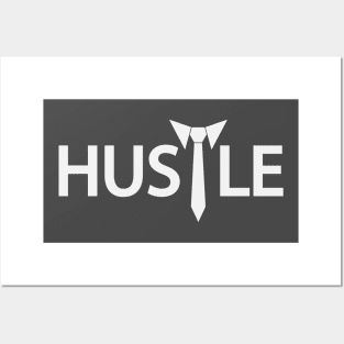 Hustle artistic typography Posters and Art